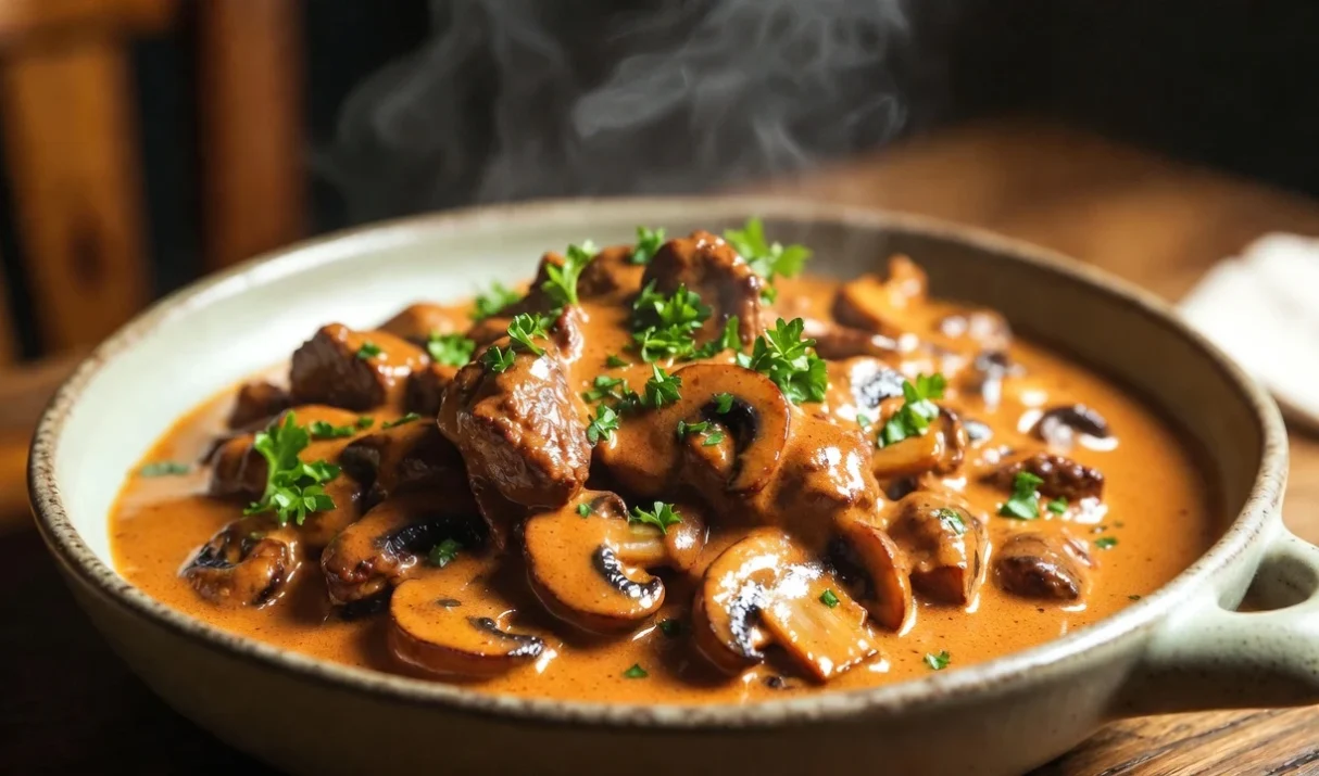 Russian Beef Stroganoff