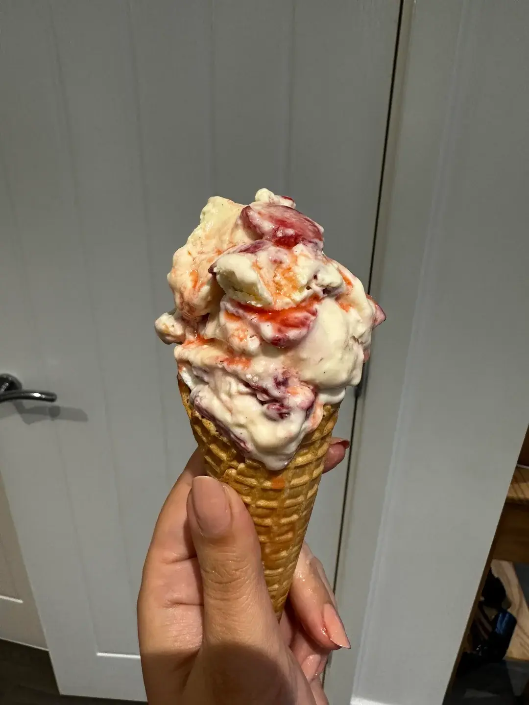 Homemade Eton Mess Ice Cream