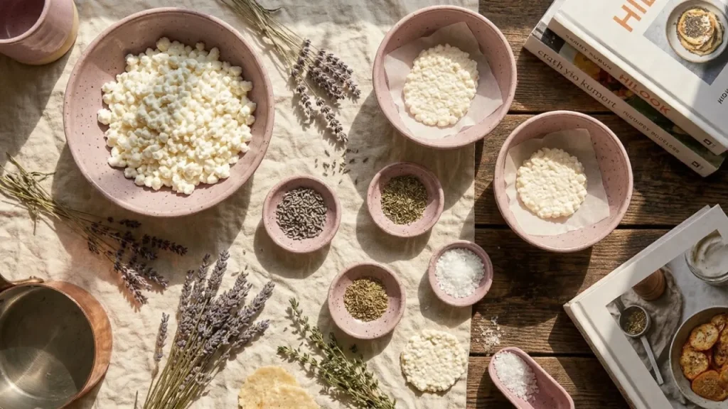 ingredients for cottage cheese chips