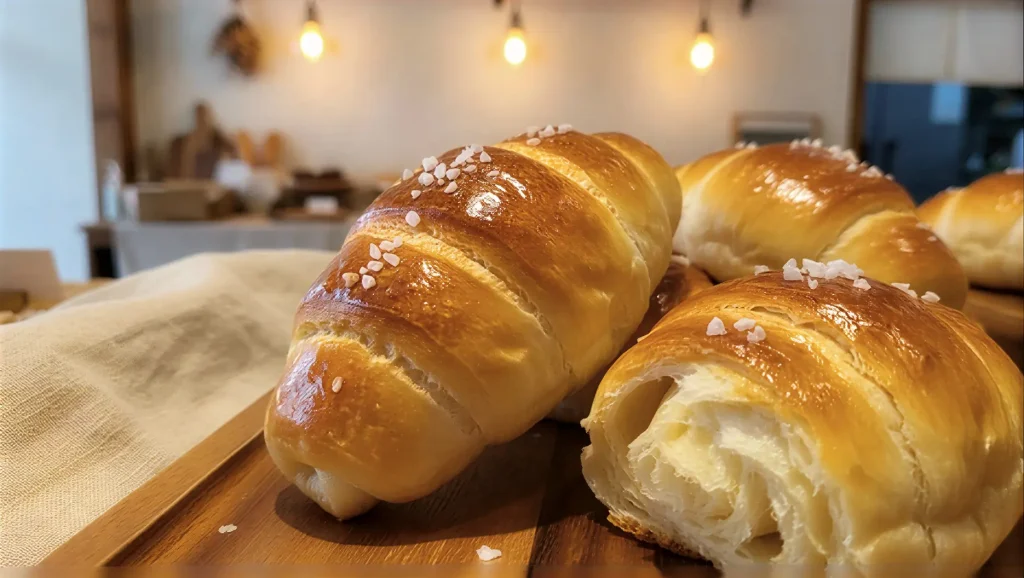 korean salt bread bakery rolls