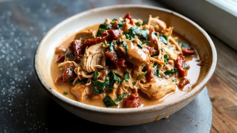 Slow Cooker Tuscan Chicken