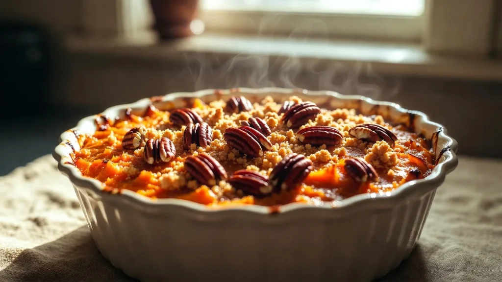 sweet potato casserole baked topping