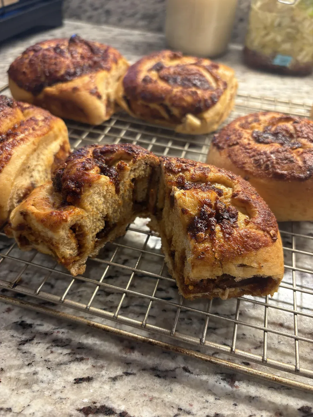 Smoked Ancho Chili Cheddar Focaccia Rolls