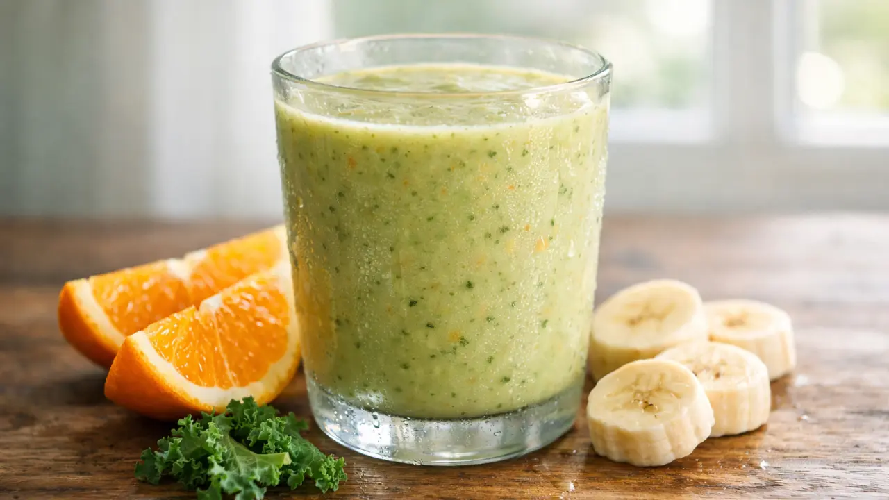 Kale Orange Banana Smoothie