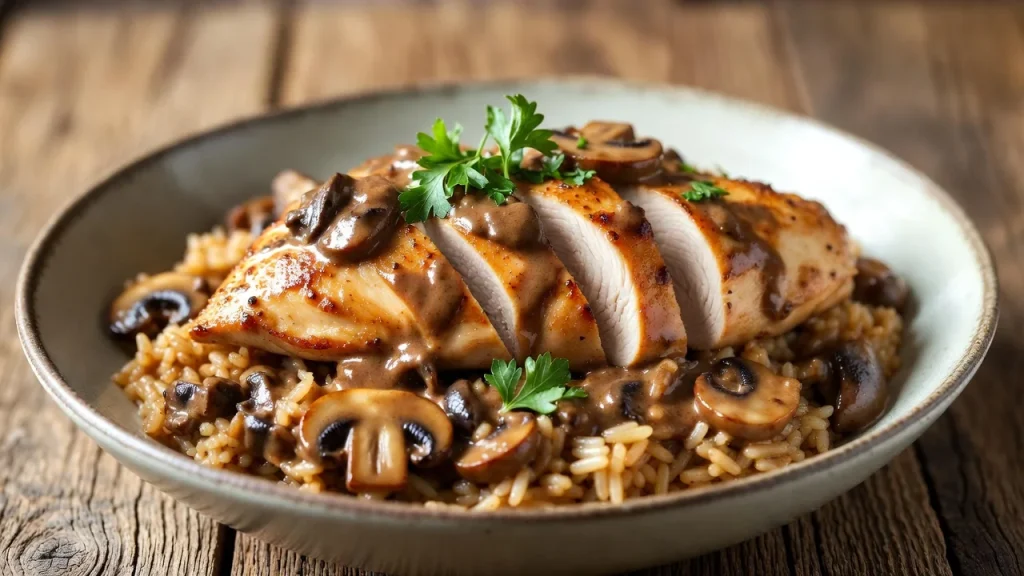 chicken marsala rice casserole baked creamy