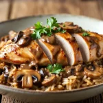 chicken marsala rice casserole baked creamy