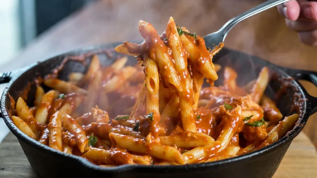 creamy cajun chicken pasta with smoky Cajun seasoning