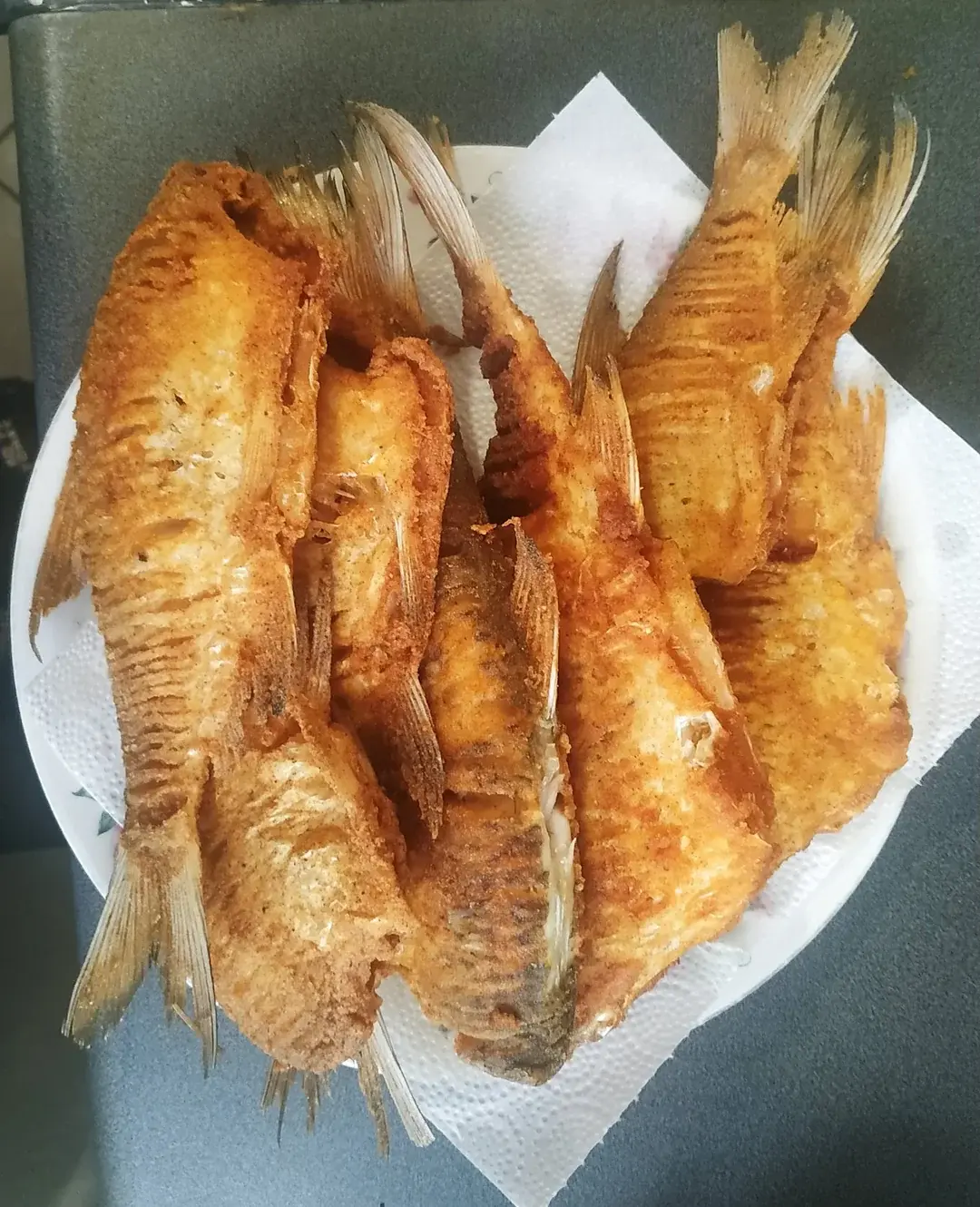 deep fried freshwater bream