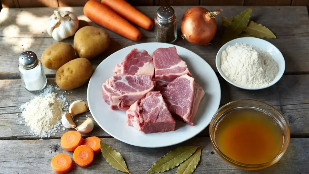ingredients for irish lamb stew