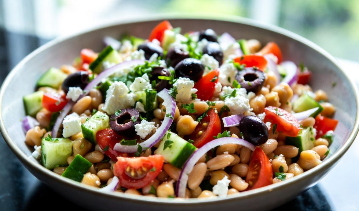 Mediterranean Dense Bean Salad