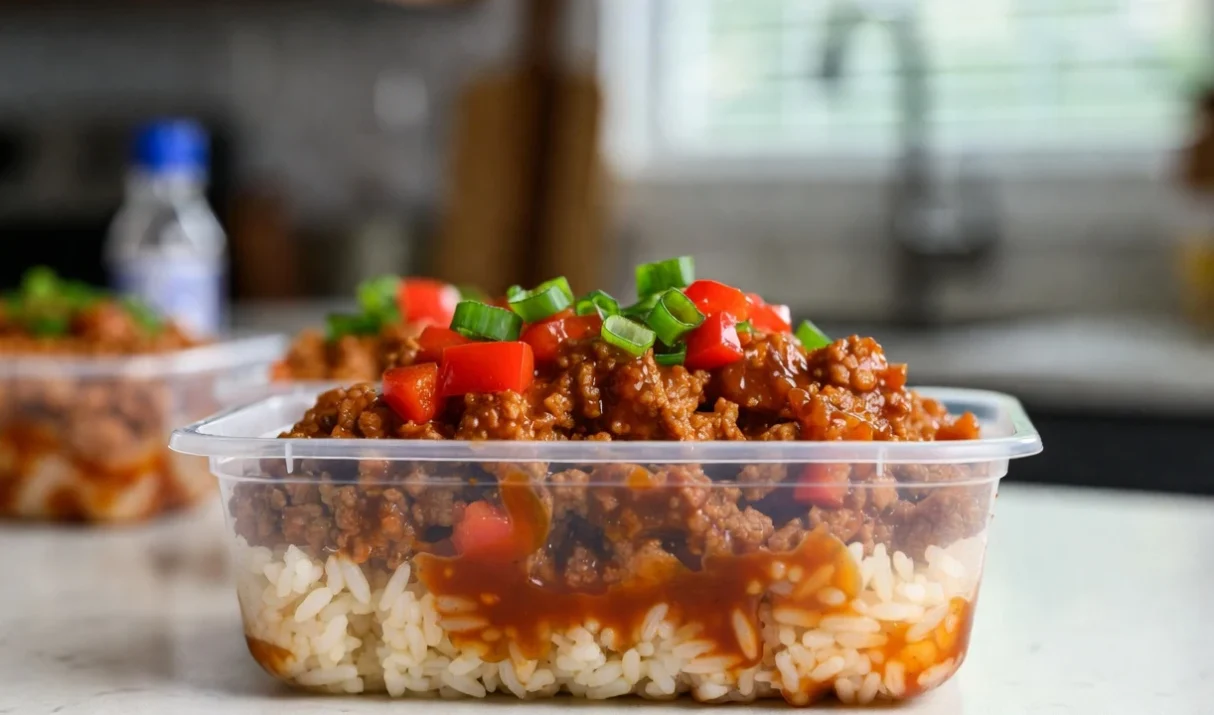 Sweet Chili Turkey and Rice Meal Prep