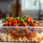 turkey and rice meal prep containers