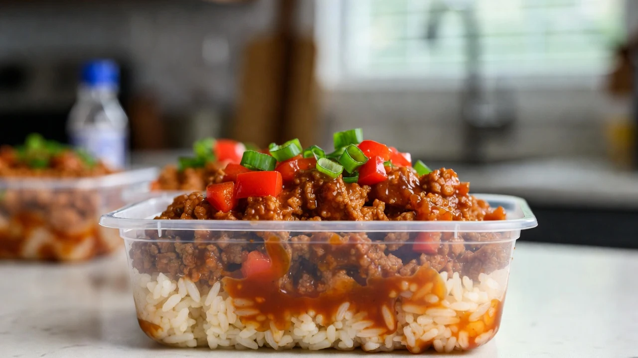 Sweet Chili Turkey and Rice Meal Prep