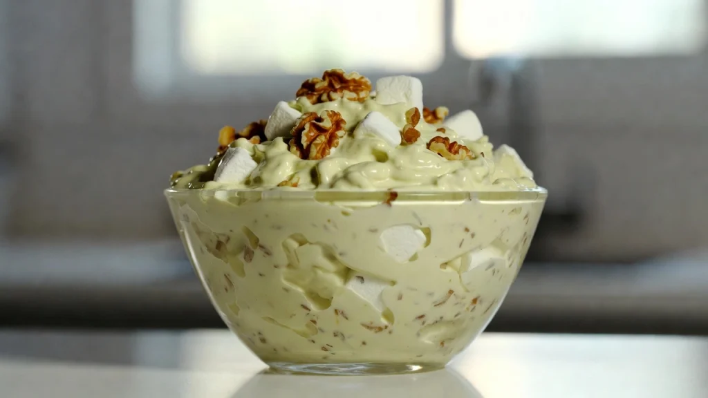 Watergate salad pistachio pineapple dessert