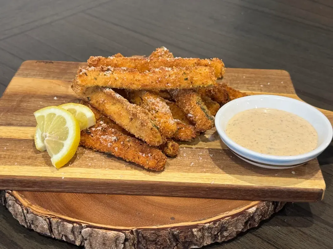 Fried Zucchini sticks and Citrus Ranch